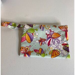 Zippered Butterfly‎ Mini Wet Bag Wristlet